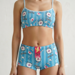 Conjunto de top y cachetero niña estampado